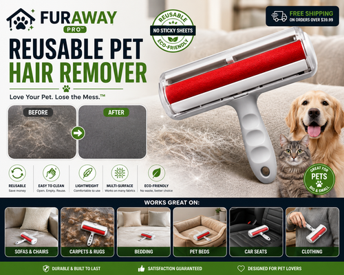 FurAway Pro™ Reusable Pet Hair Remover
